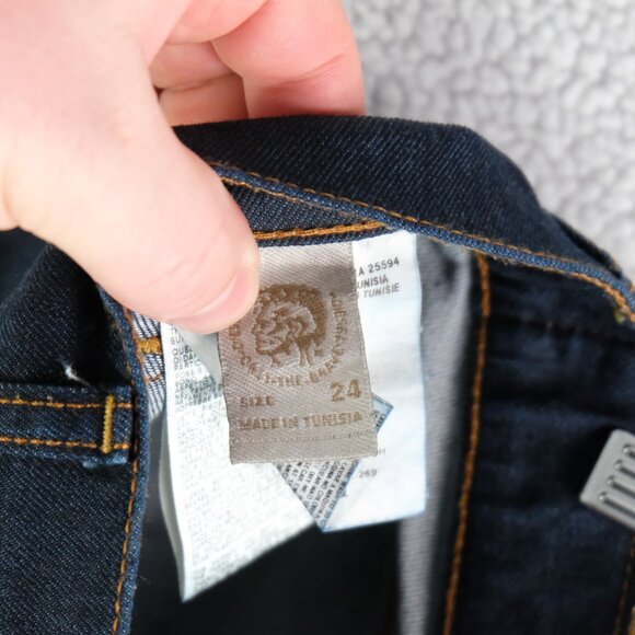 Diesel Jeggings Womens 24 Blue Livier SS Legging Stretch Skinny Dark Wash - Picture 10 of 12